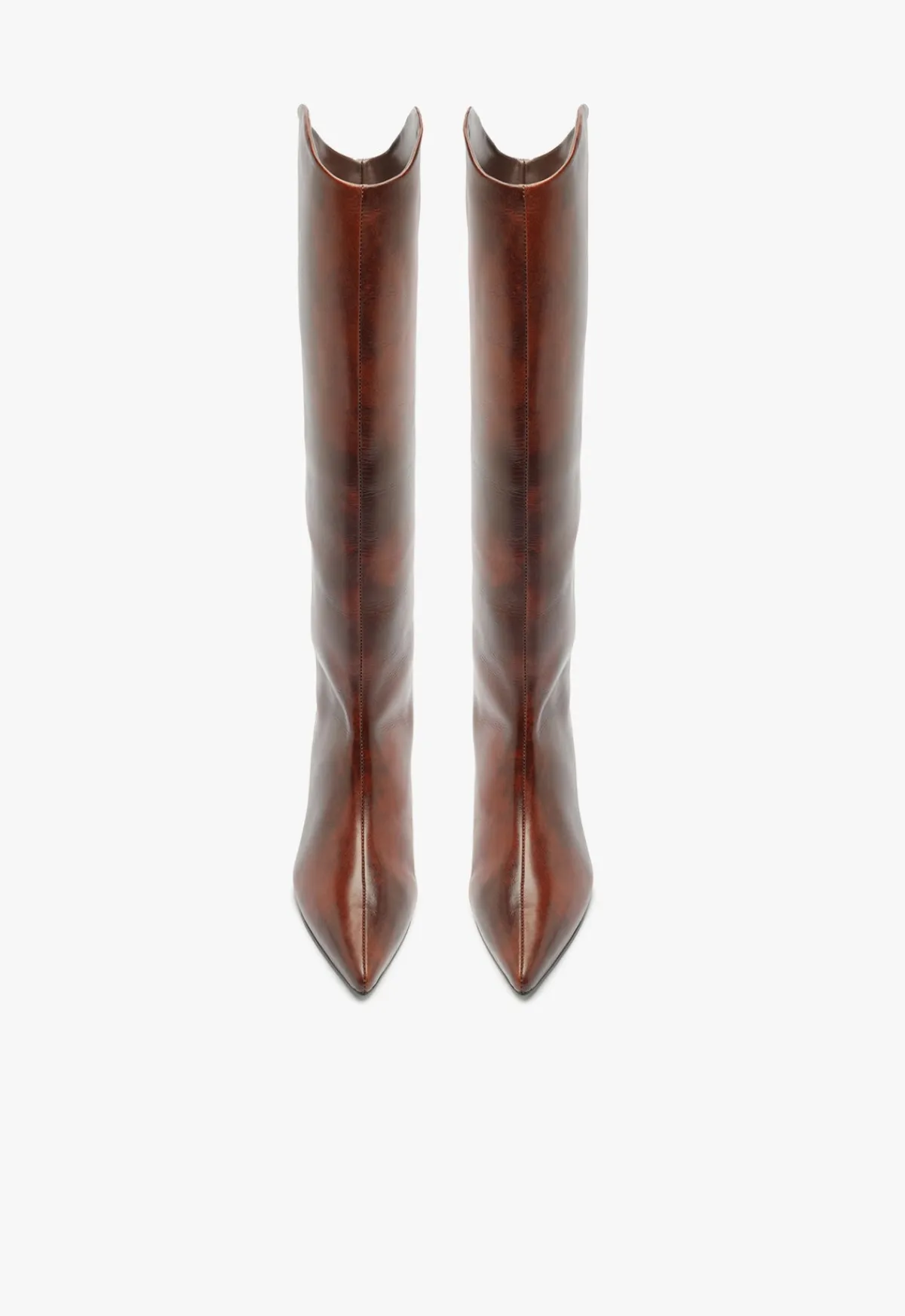 Sale Schutz Maryana Lo Leather Boot Brown