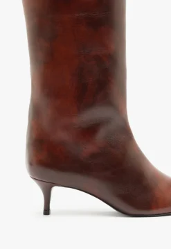 Sale Schutz Maryana Lo Leather Boot Brown