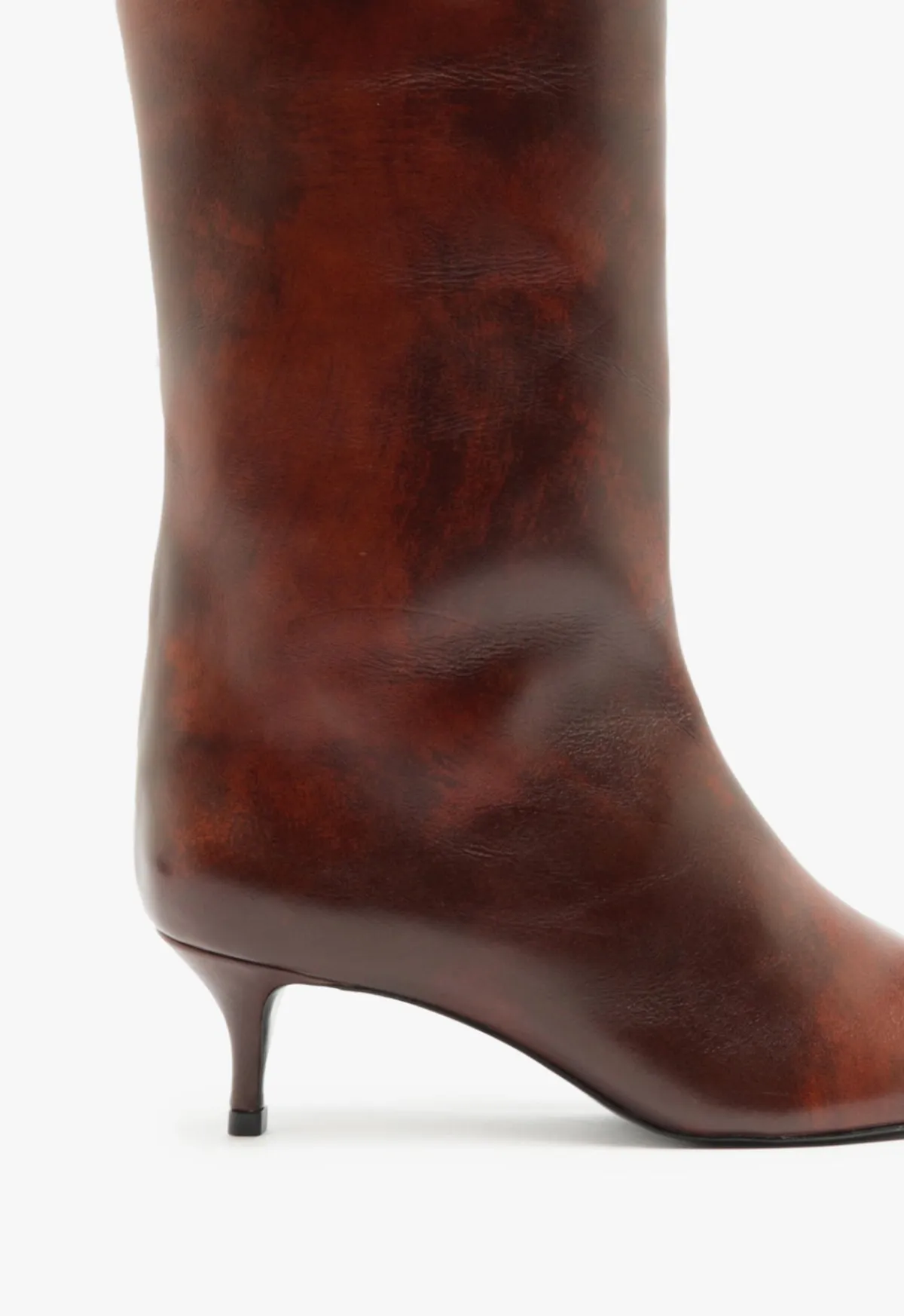 Sale Schutz Maryana Lo Leather Boot Brown