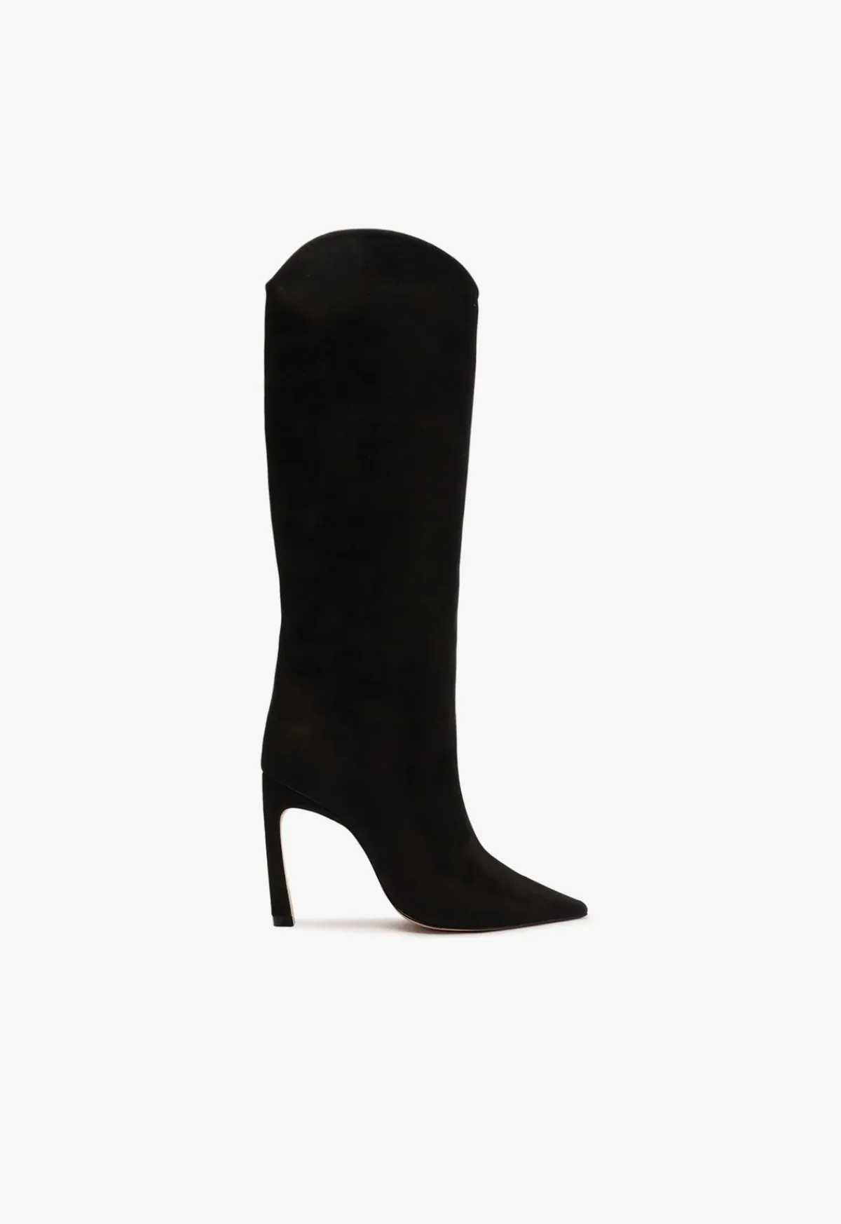 New Schutz Maryana Sculpt Nubuck Boot Black