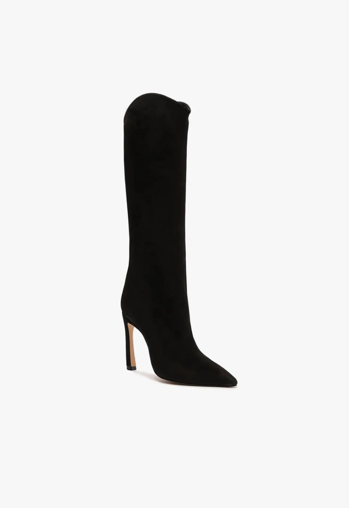 New Schutz Maryana Sculpt Nubuck Boot Black