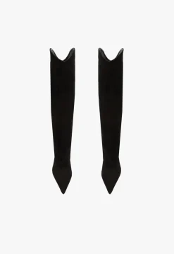 New Schutz Maryana Sculpt Nubuck Boot Black