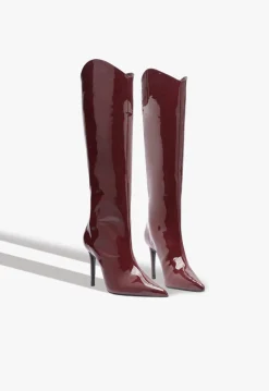 Clearance Schutz Maryana Wide Patent Boot Red