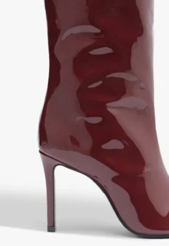 Clearance Schutz Maryana Wide Patent Boot Red
