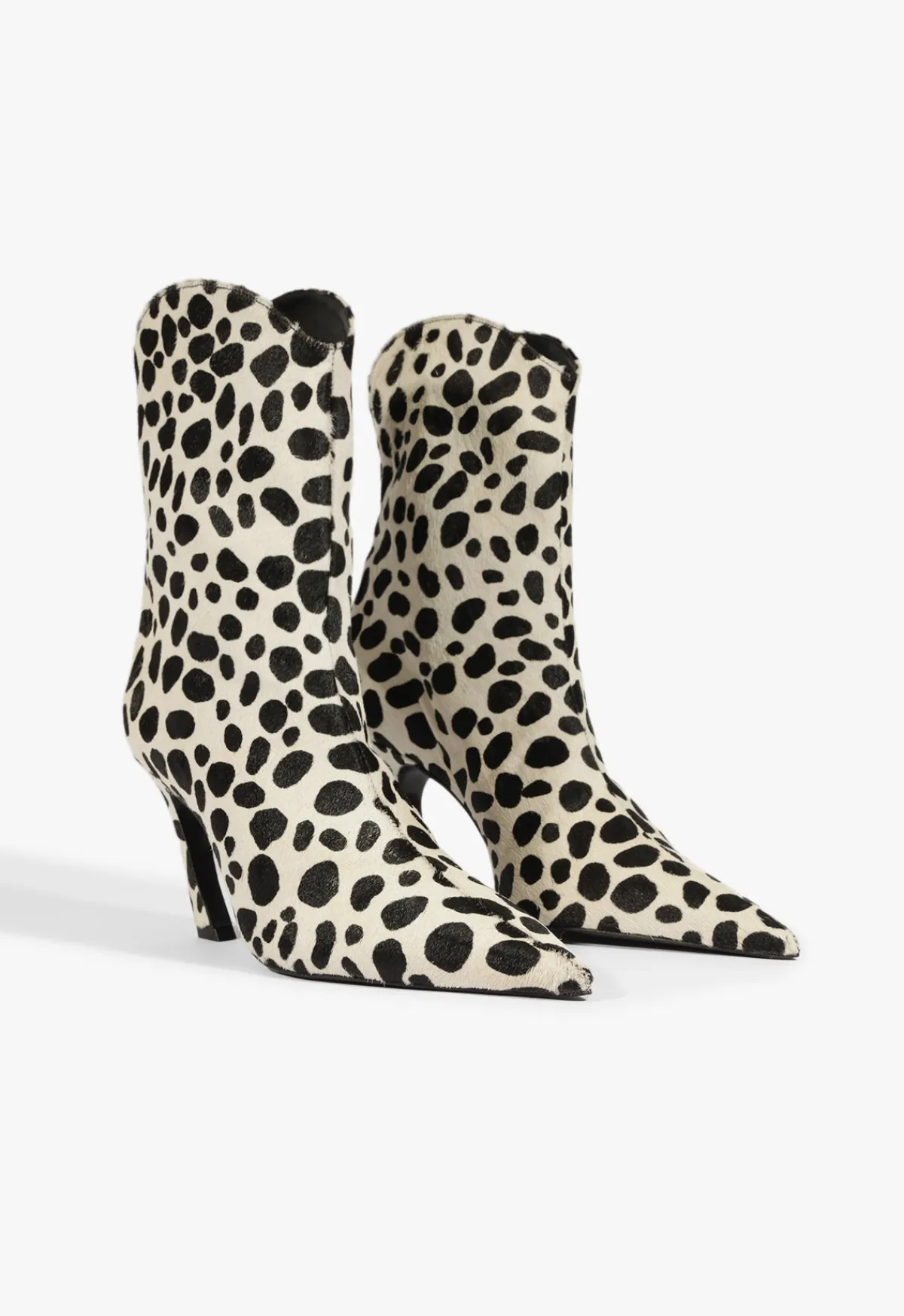 Outlet Schutz Maryann Curve Hair Calf Bootie White