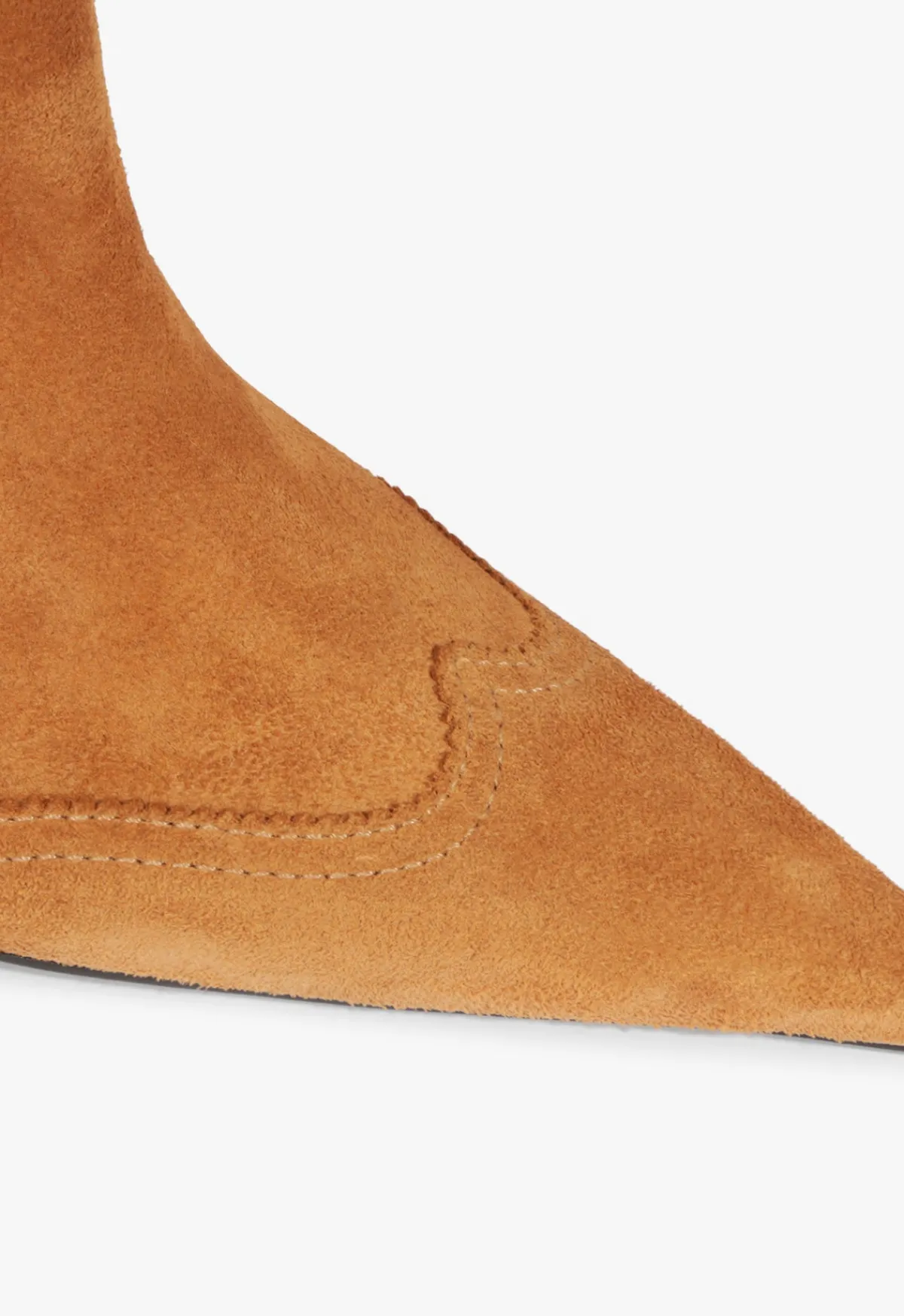 Discount Schutz Maryann Curve West Suede Bootie Cuoio Brown