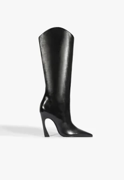 Hot Schutz Maryann Up Curve Leather Boot Black