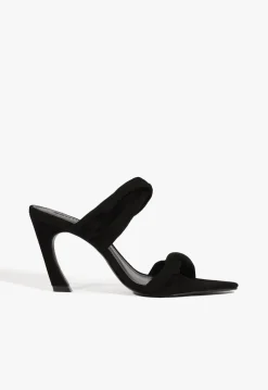 Online Schutz Meline Mule Suede Sandal Black