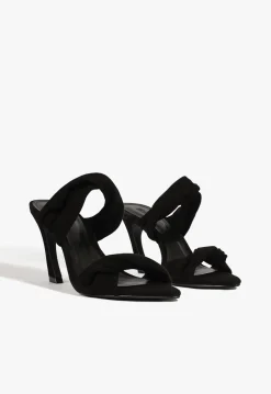 Online Schutz Meline Mule Suede Sandal Black