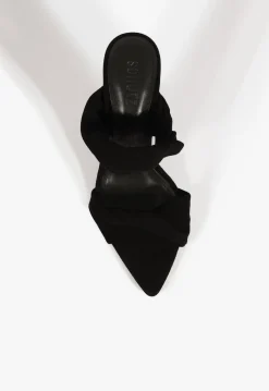 Online Schutz Meline Mule Suede Sandal Black