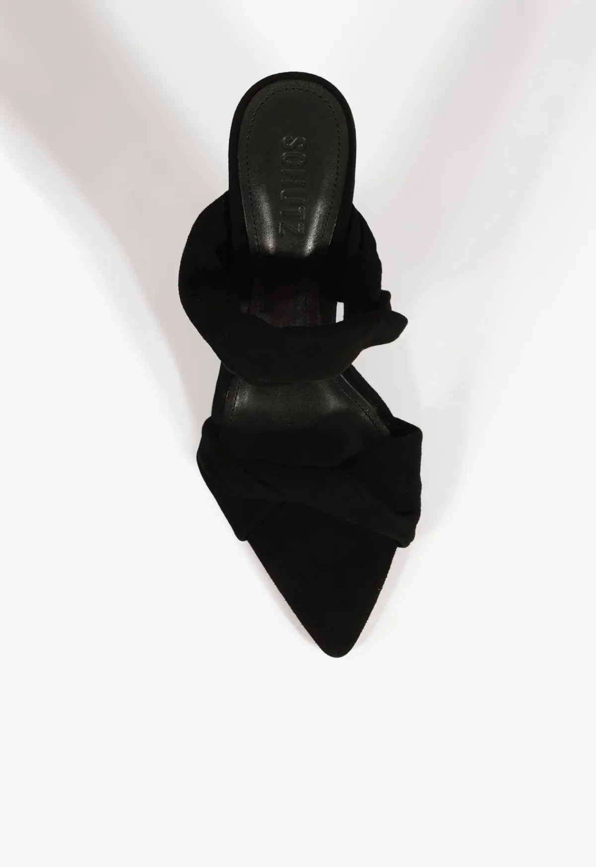 Online Schutz Meline Mule Suede Sandal Black