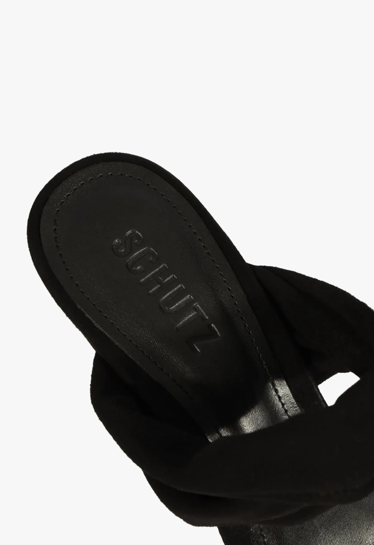 Online Schutz Meline Mule Suede Sandal Black