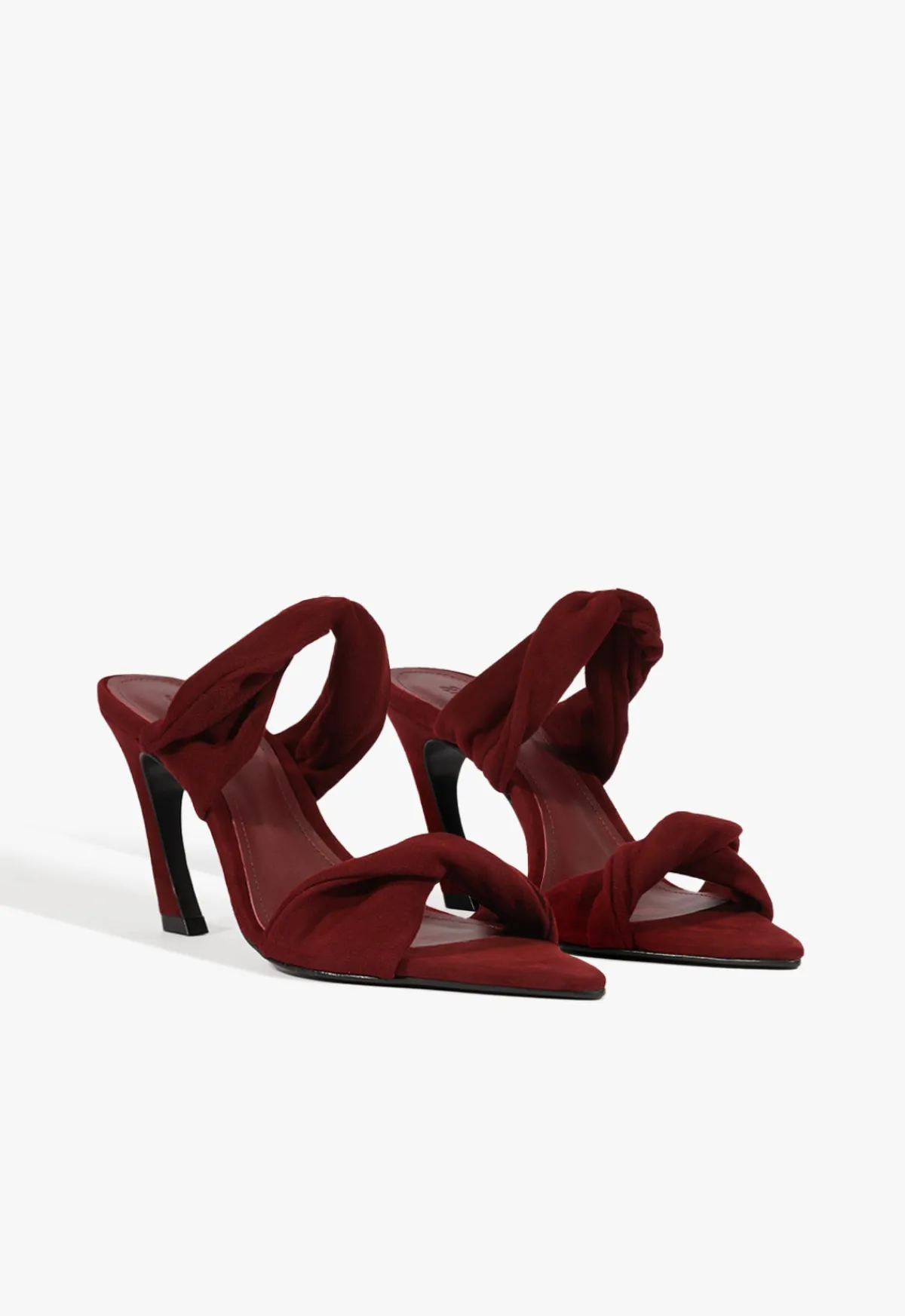 Sale Schutz Meline Mule Suede Sandal Red