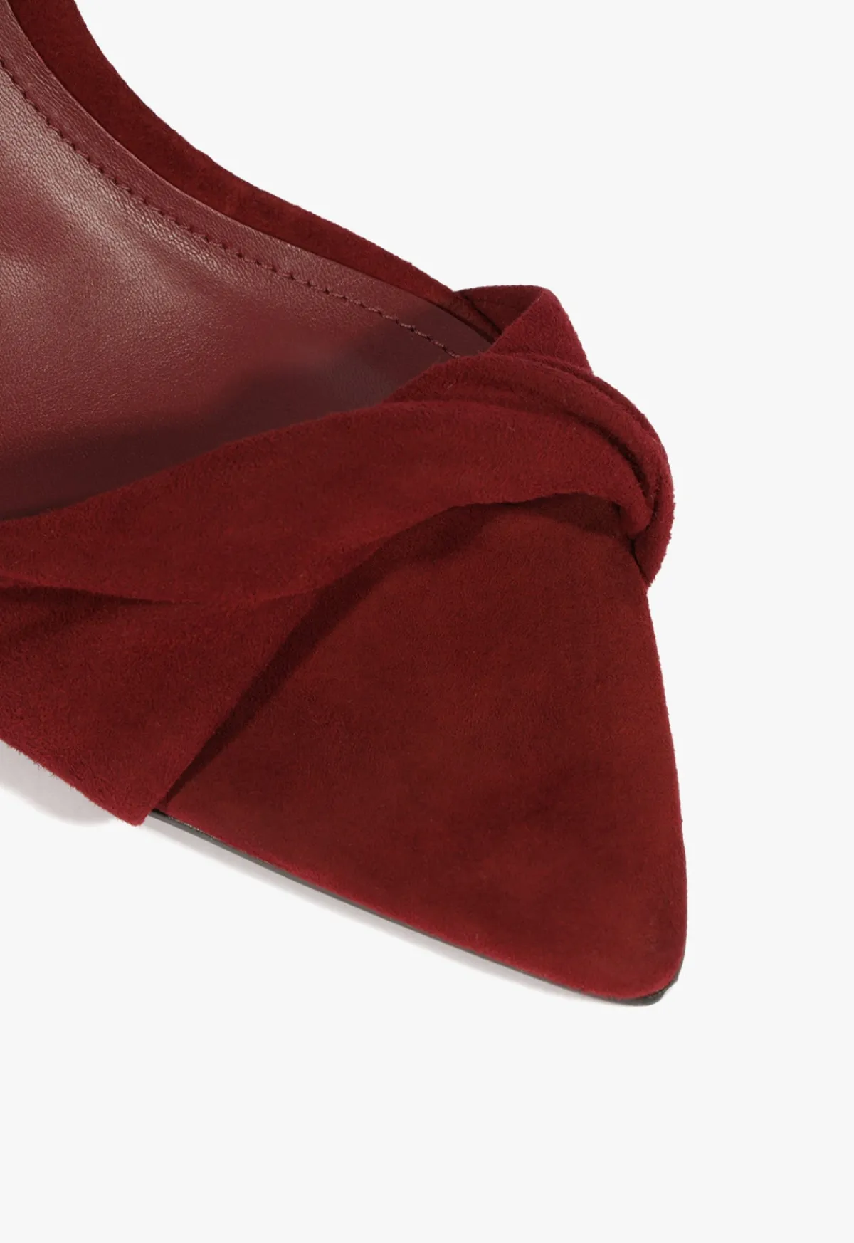 Sale Schutz Meline Mule Suede Sandal Red