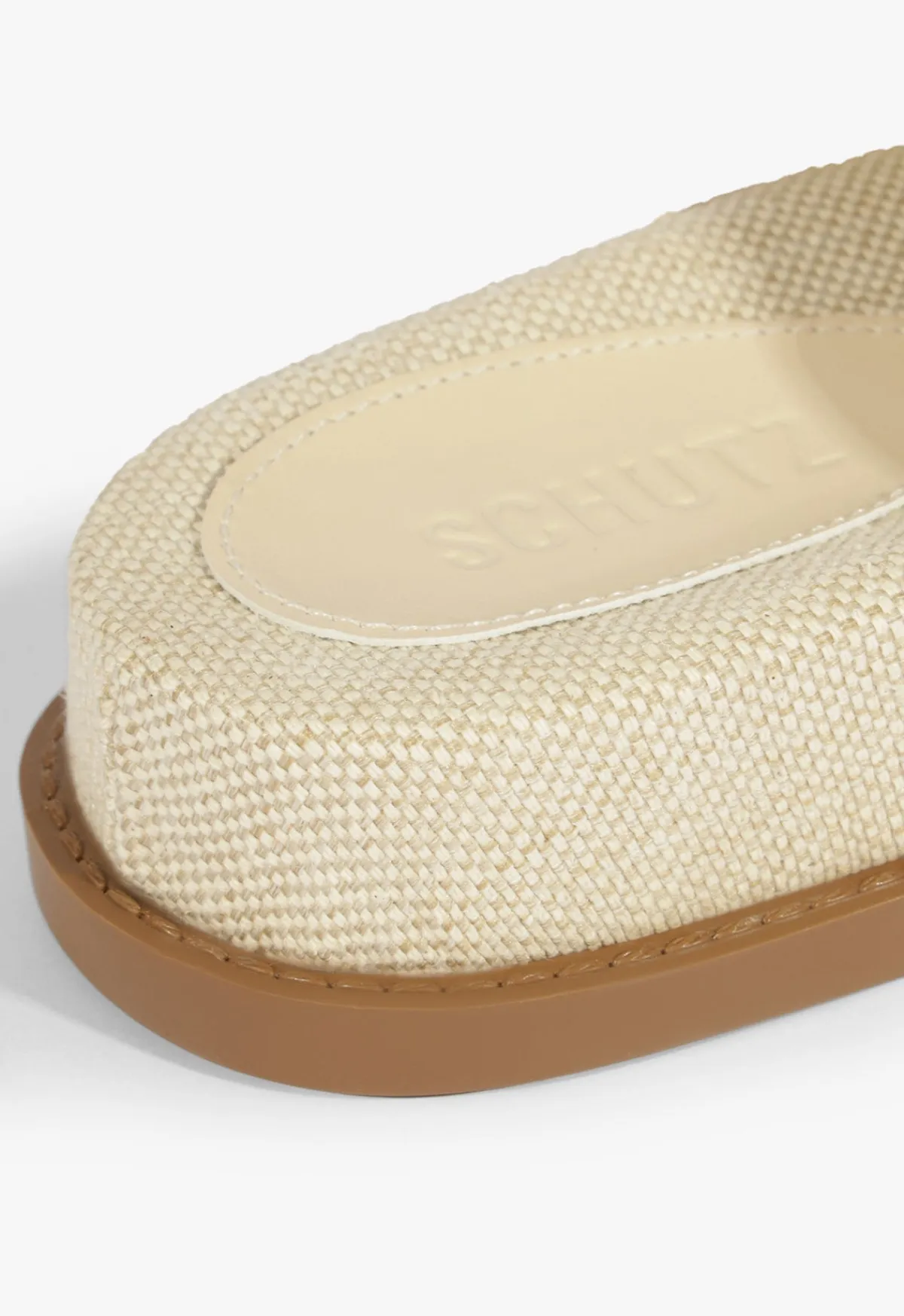 Sale Schutz Olga Linen Sporty Sandal Beige