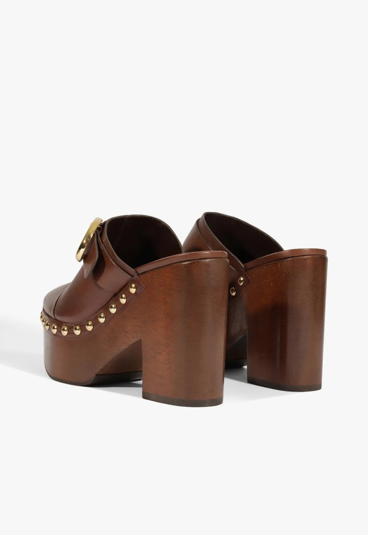 Sale Schutz Piper Leather Pump Chestnut Brown