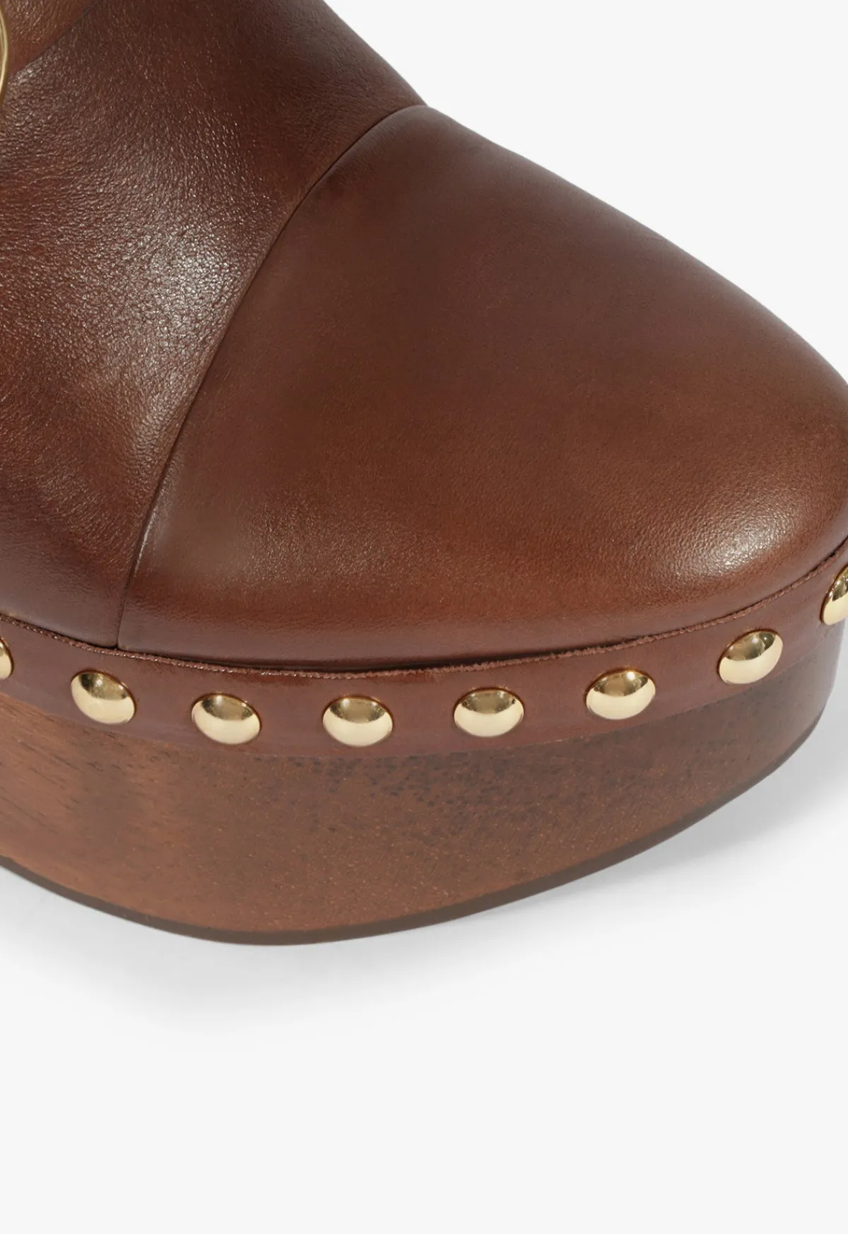 Sale Schutz Piper Leather Pump Chestnut Brown