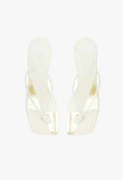 New Schutz Poppy Sandal White