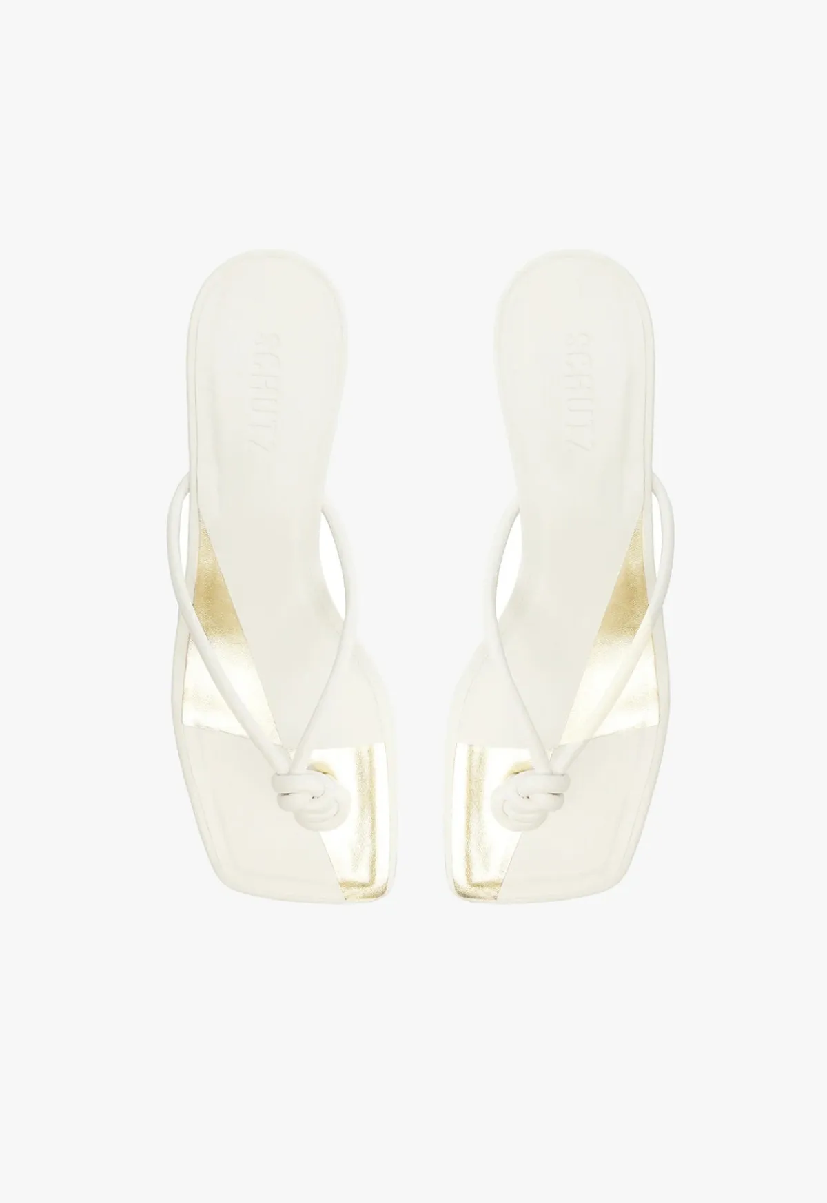 New Schutz Poppy Sandal White