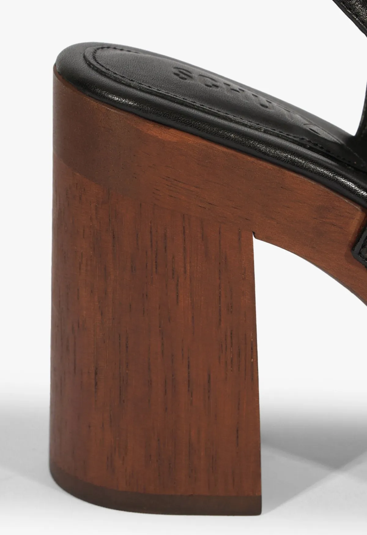 New Schutz Rose Sling Leather Sandal Black