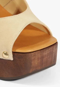 Fashion Schutz Rose Sling Platform Sandal Beige