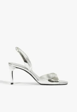 Hot Schutz Scarlett Sling Mid Metallic Sandal Silver