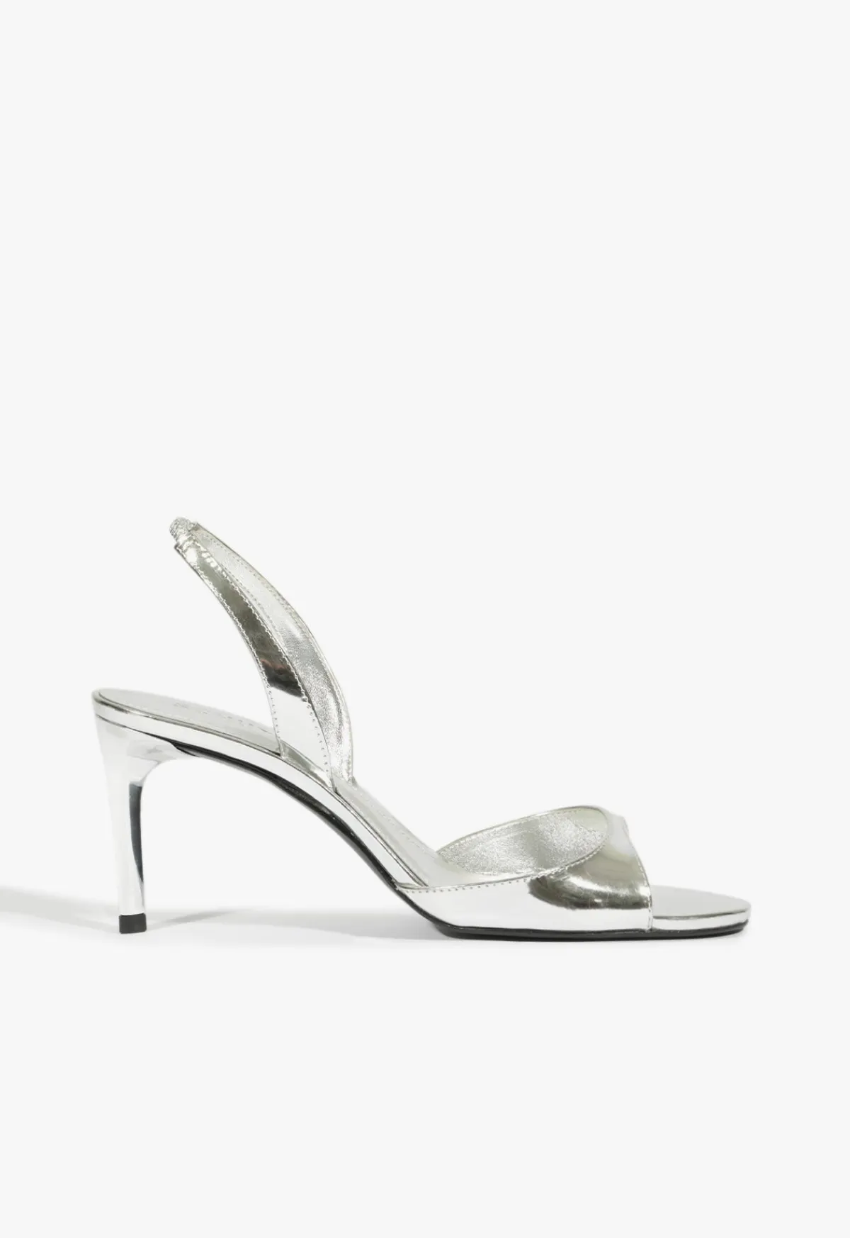 Hot Schutz Scarlett Sling Mid Metallic Sandal Silver