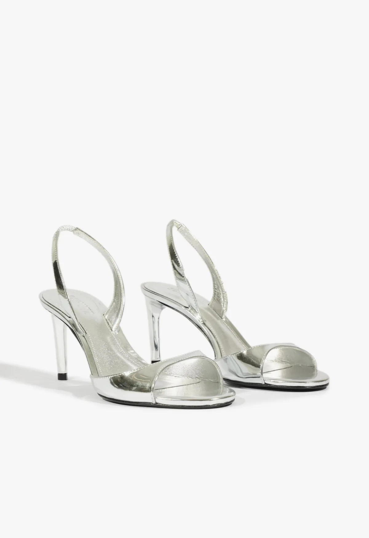 Hot Schutz Scarlett Sling Mid Metallic Sandal Silver