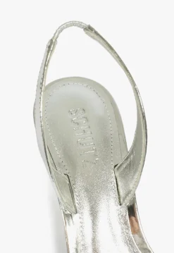 Hot Schutz Scarlett Sling Mid Metallic Sandal Silver