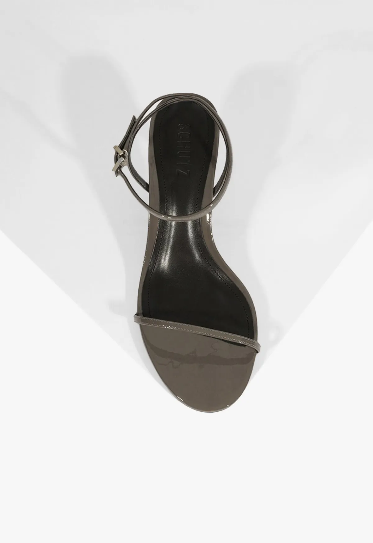 Hot Schutz Siena Curve Mid Patent Sandal Gray