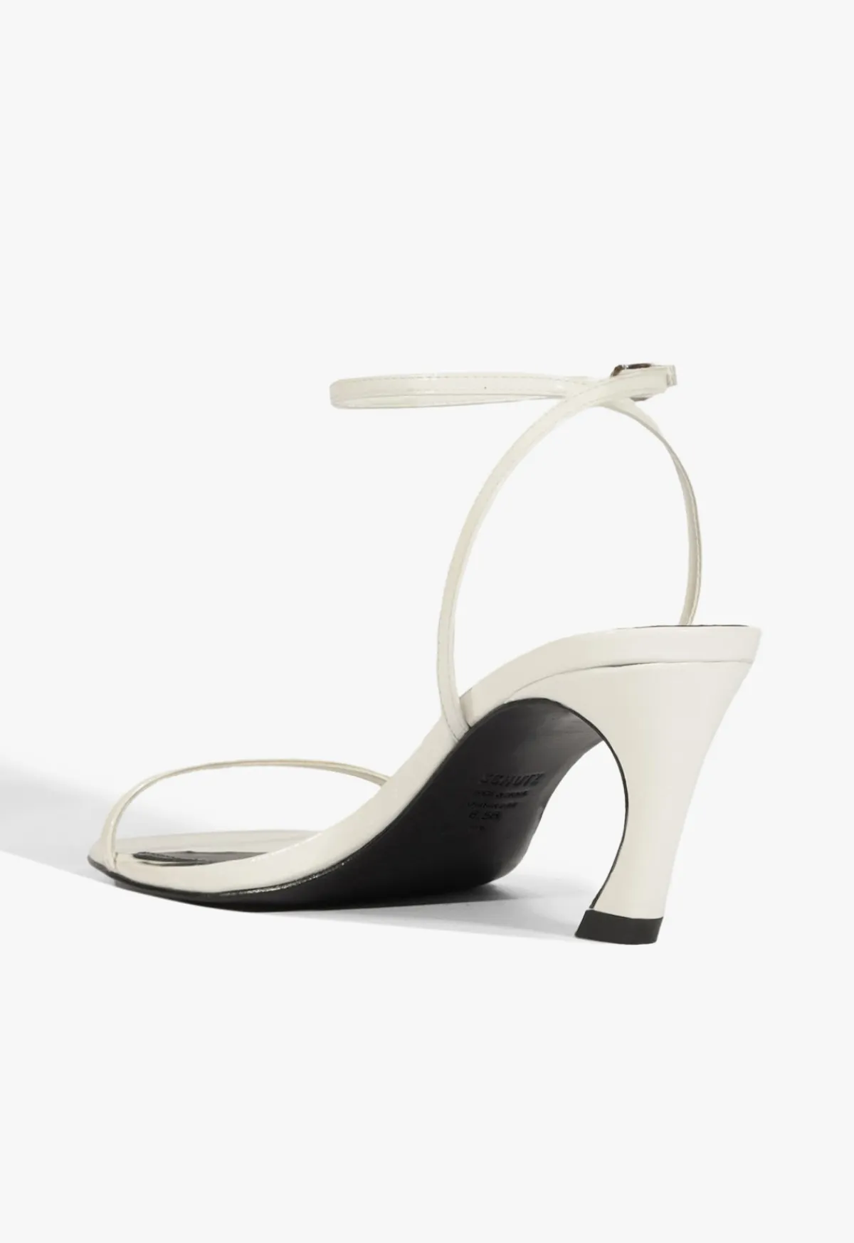Outlet Schutz Siena Curve Mid Patent Sandal White