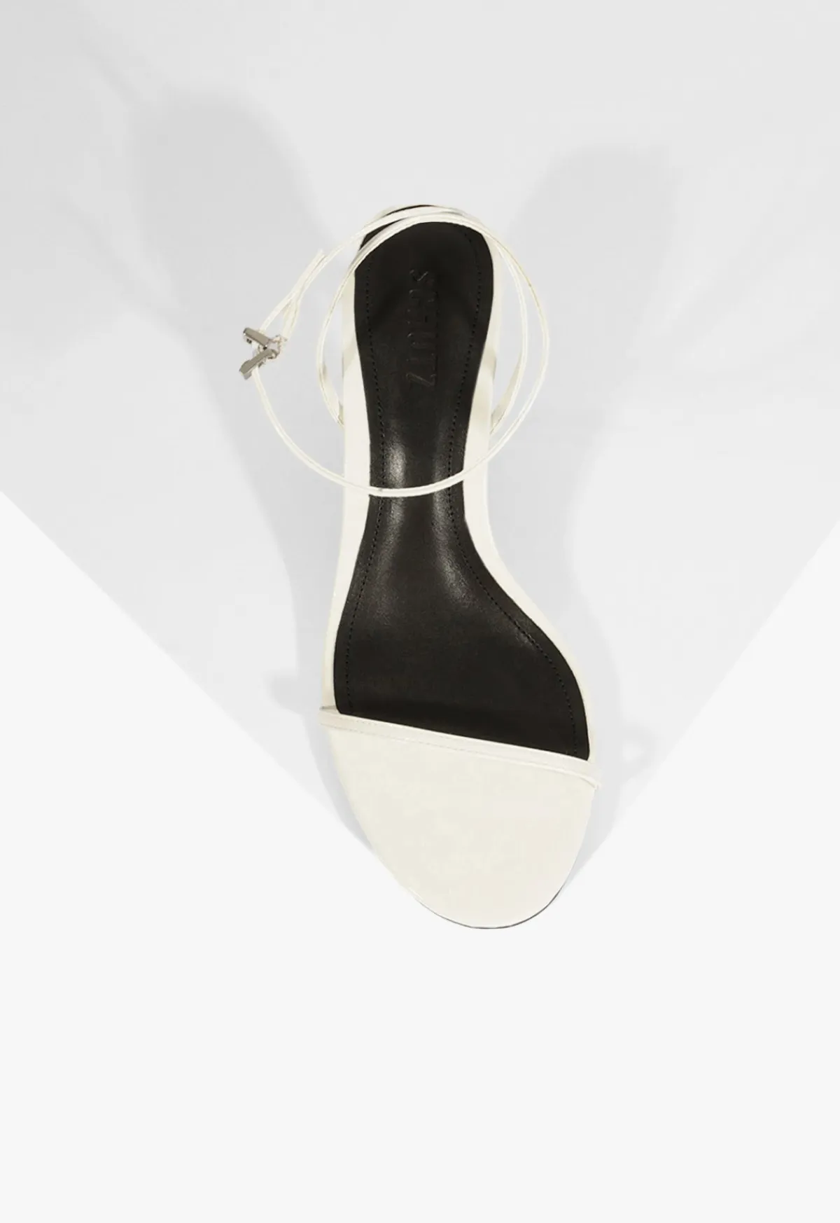 Outlet Schutz Siena Curve Mid Patent Sandal White