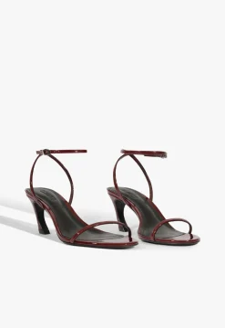 Fashion Schutz Siena Curve Mid Patent Sandal Red