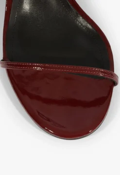 Fashion Schutz Siena Curve Mid Patent Sandal Red