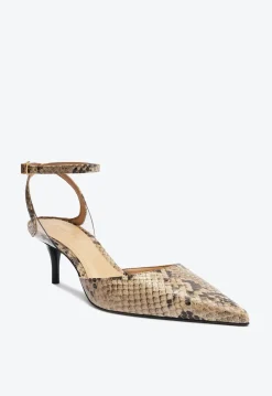 Fashion Schutz Skye Mid Snake Pump Animal
