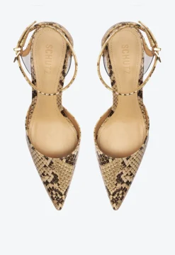 Fashion Schutz Skye Mid Snake Pump Animal