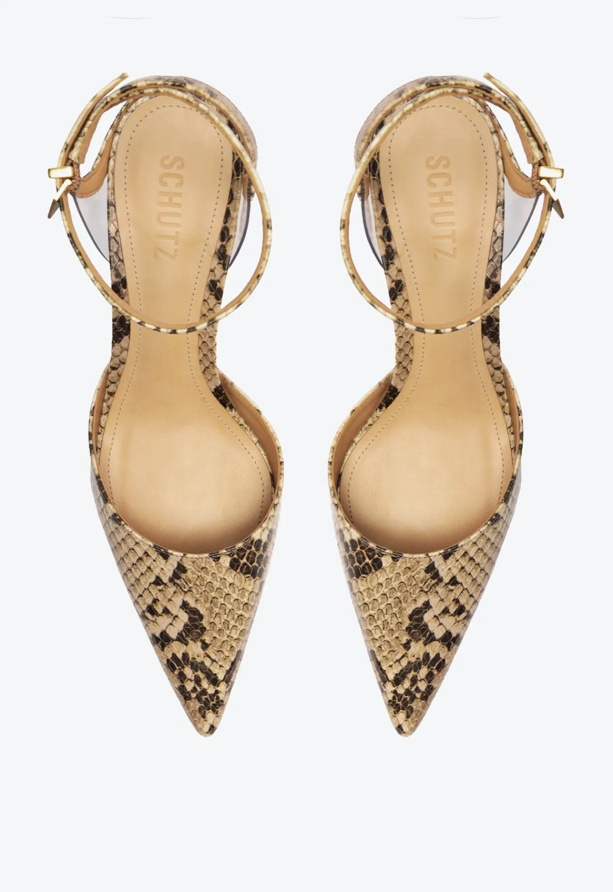 Fashion Schutz Skye Mid Snake Pump Animal