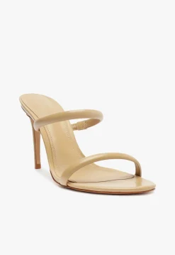 Fashion Schutz Taliah Nappa Leather Sandal Light Beige