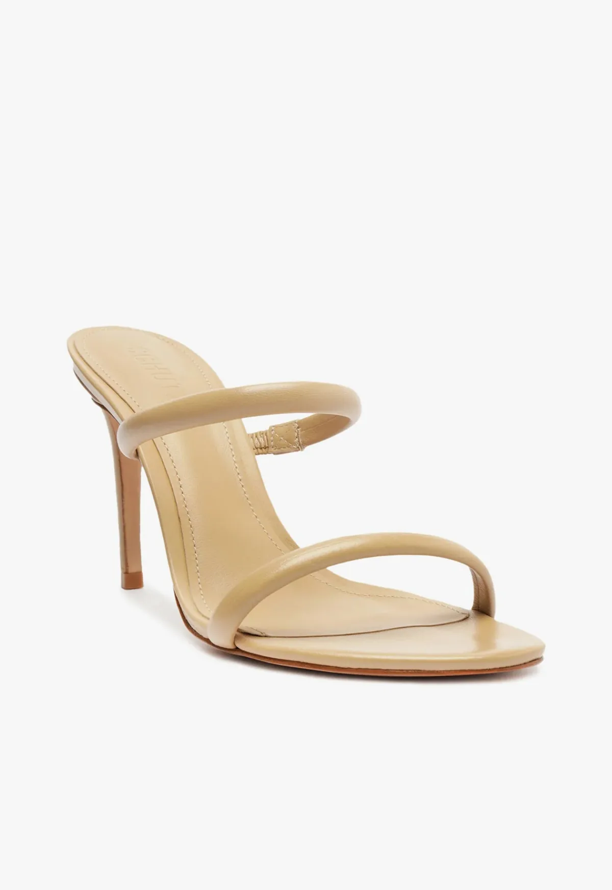Fashion Schutz Taliah Nappa Leather Sandal Light Beige