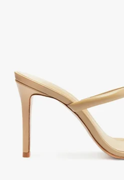 Fashion Schutz Taliah Nappa Leather Sandal Light Beige