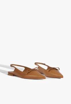 Discount Schutz Violetta Sculpt Flat Caramel Coffee