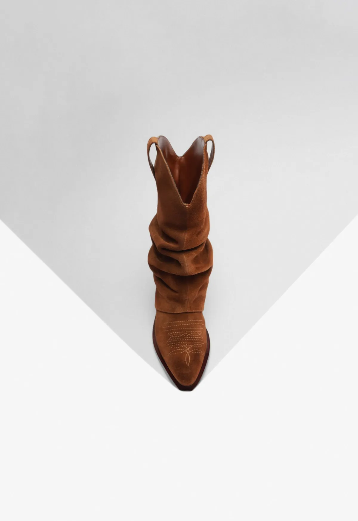 New Schutz Zachy Cloak Suede Boot Brown