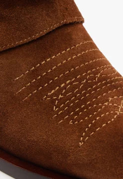 New Schutz Zachy Cloak Suede Boot Brown